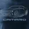 Chevrolet Camaro pánské automobilové tričko tmavě modré REGULAR