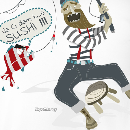 Sushi pánská rybářská košile bílá REGULAR