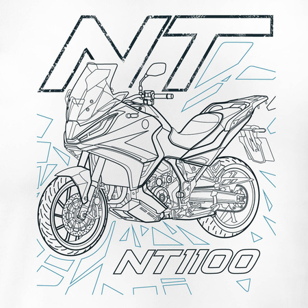 Honda NT 1100 pánské tričko na motorku bílé REGULAR