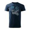 Tričko s motorkou BMW GS 1250 ADVENTURE pánské tmavě modré REGULAR