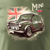 Mini Morris Mini Cooper sběratelské pánské khaki tričko s motivem auta REGULAR