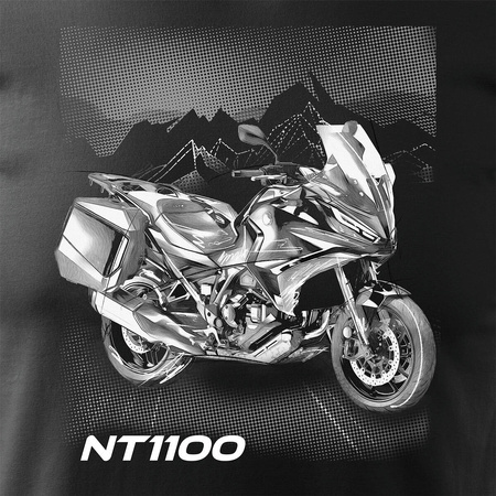 Honda NT 1100 pánské tričko na motorku černé REGULAR