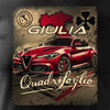 Alfa Romeo Giulia Quadrifoglio pánské tričko černé REGULAR