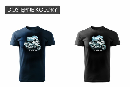 BMW R 1250 RT pánské tričko na motorku černé REGULAR