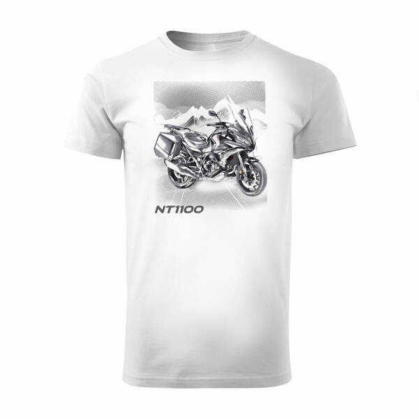 Honda NT 1100 pánské tričko na motorku bílé REGULAR