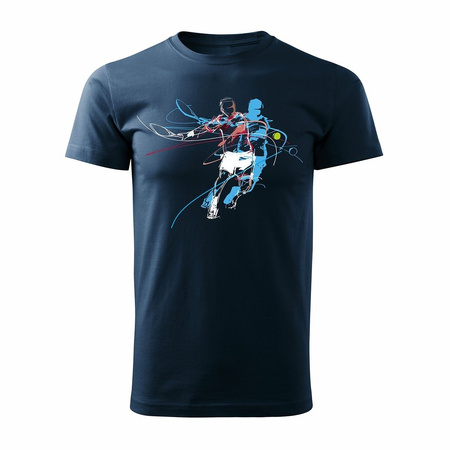 Pánské tenisové tričko Squash navy blue REGULAR