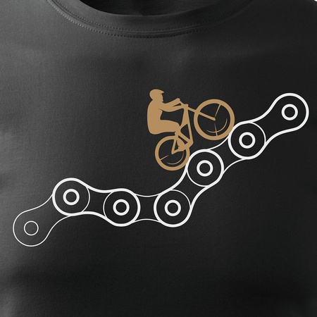 MTB pánský dres na horské kolo černý REGULAR