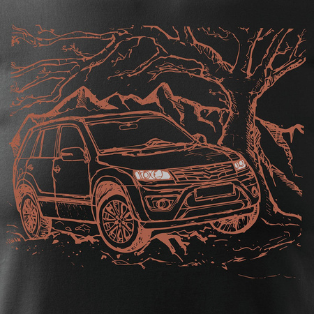 Suzuki Grand Vitara 4x4 pánské tričko černé REGULAR