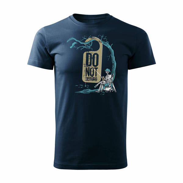 Pánská rybářská košile námořnická modrá REGULAR