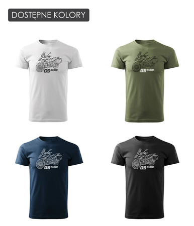 Motorka tričko BMW GS R 1300 sběratelské pánské bílé REGULAR