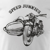 Staré motocyklové klasické pánské bílé tričko Speed Junkies REGULAR