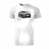 Sběratelské tričko s bílým pánským autem BMW řady 5 M5 REGULAR