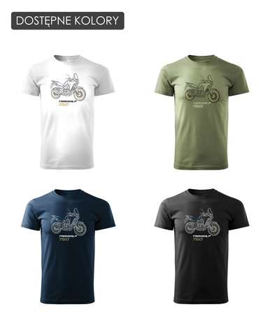 Honda Transalp 750 pánské tričko na motorku černé