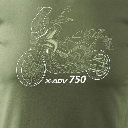 Honda X-ADV XADV 750 pánské khaki tričko REGULAR na motorku