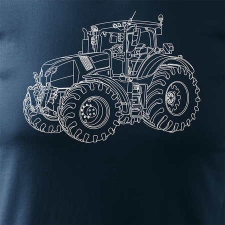 Košile Claas s traktorem pro farmáře pánská tmavě modrá REGULAR