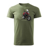 Suzuki V-strom Vstrom DL 650 XT pánské khaki tričko na motorku REGULAR