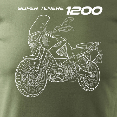 Yamaha Super Tenere 1200 pánské khaki tričko REGULAR na motorku
