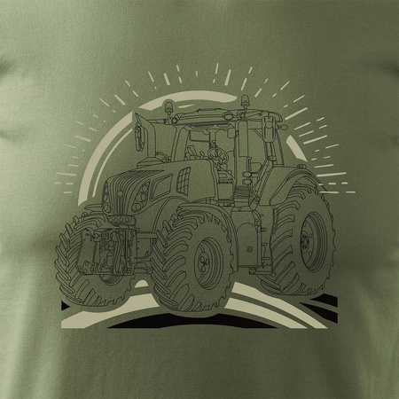 Pánské khaki tričko New Holland REGULAR pro traktory