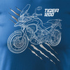 Triumph Tiger 1200 pánské modré tričko REGULAR motorka motorka