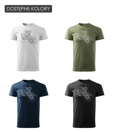 SHL M04 M11 M17 pánské khaki tričko REGULAR na motorku na motorce