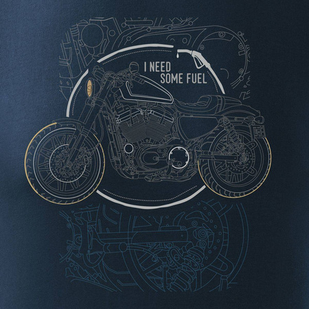 HARLEY ROADSTER pánské námořnicky modré tričko na motorku REGULAR