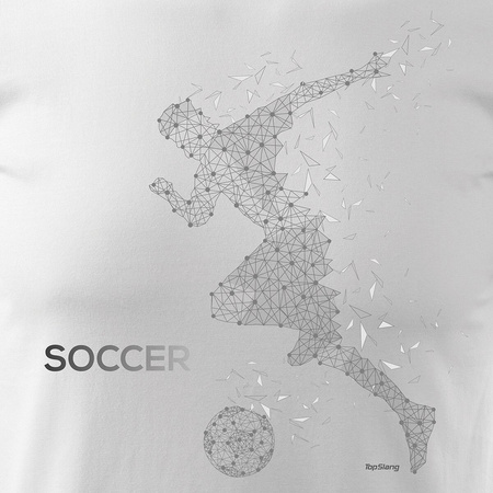 Pánské fotbalové tričko bílé REGULAR