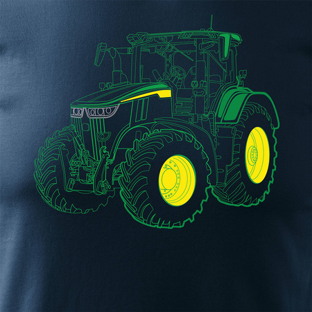 John Deere traktor tričko pro farmáře pánské tmavě modré REGULAR