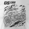 Motorka tričko BMW GS R 1300 sběratelské pánské bílé REGULAR