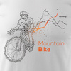 MTB dres na horské kolo pánský bílý REGULAR